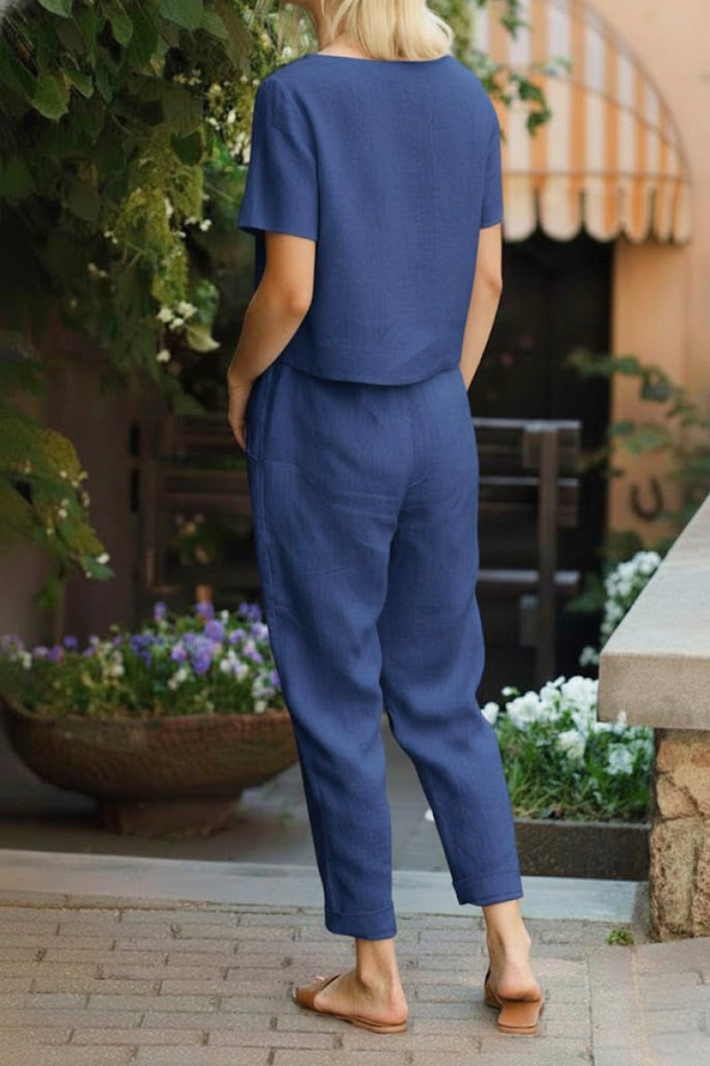 100% Cotton Linen Monochrome Co-ord