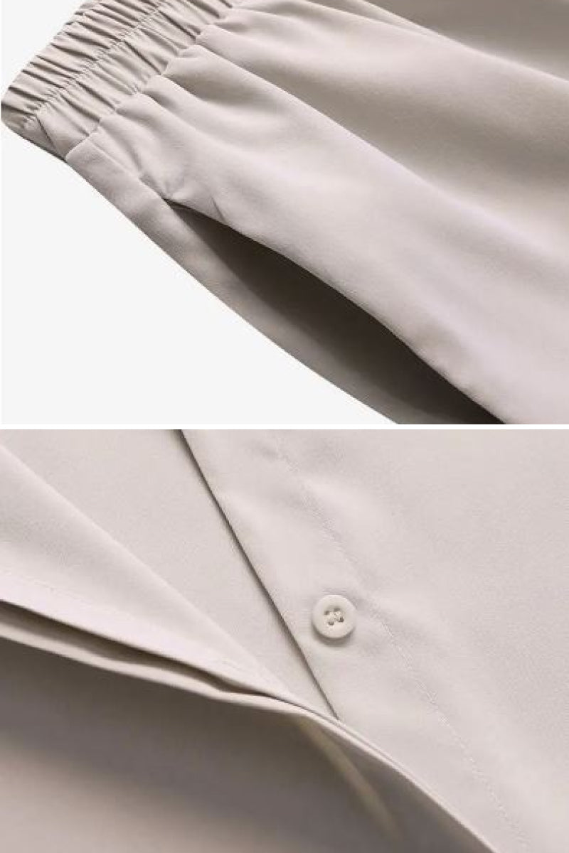 Relaxed Shirt &amp; Trousers Two-Piece Set