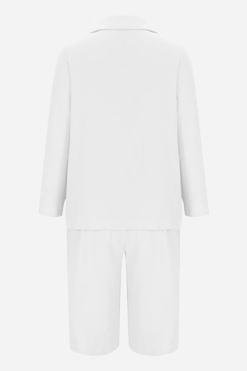 Blazer and High-Waisted Shorts Two-Piece Set