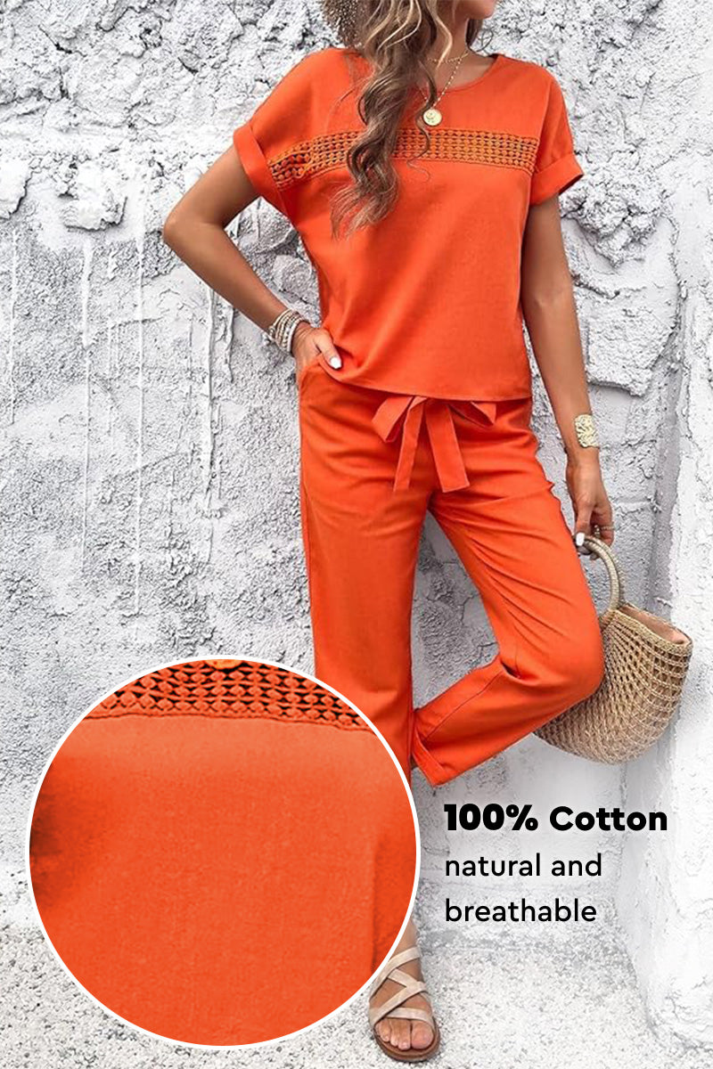 100% Cotton Total Comfort Two-Piece Set