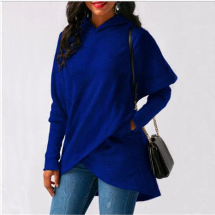 Hooded Long Sleeve Fashion Sweatshirt Top