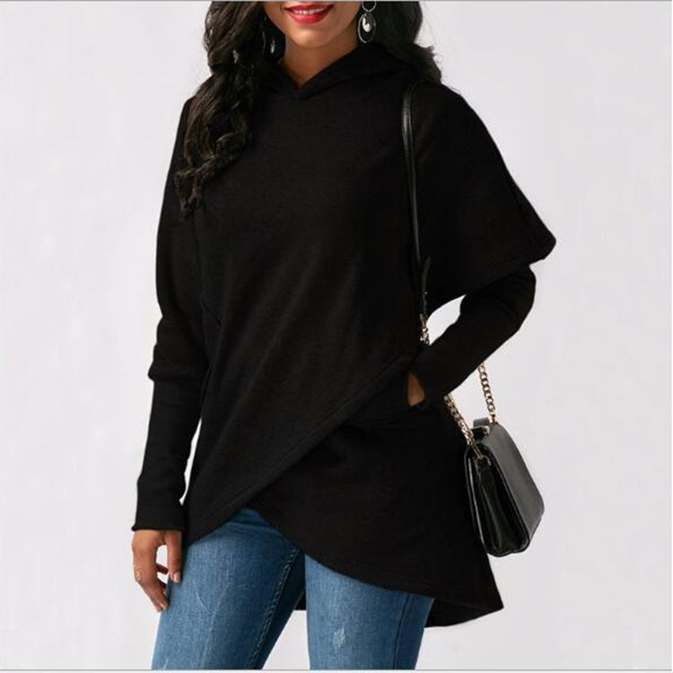 Hooded Long Sleeve Fashion Sweatshirt Top