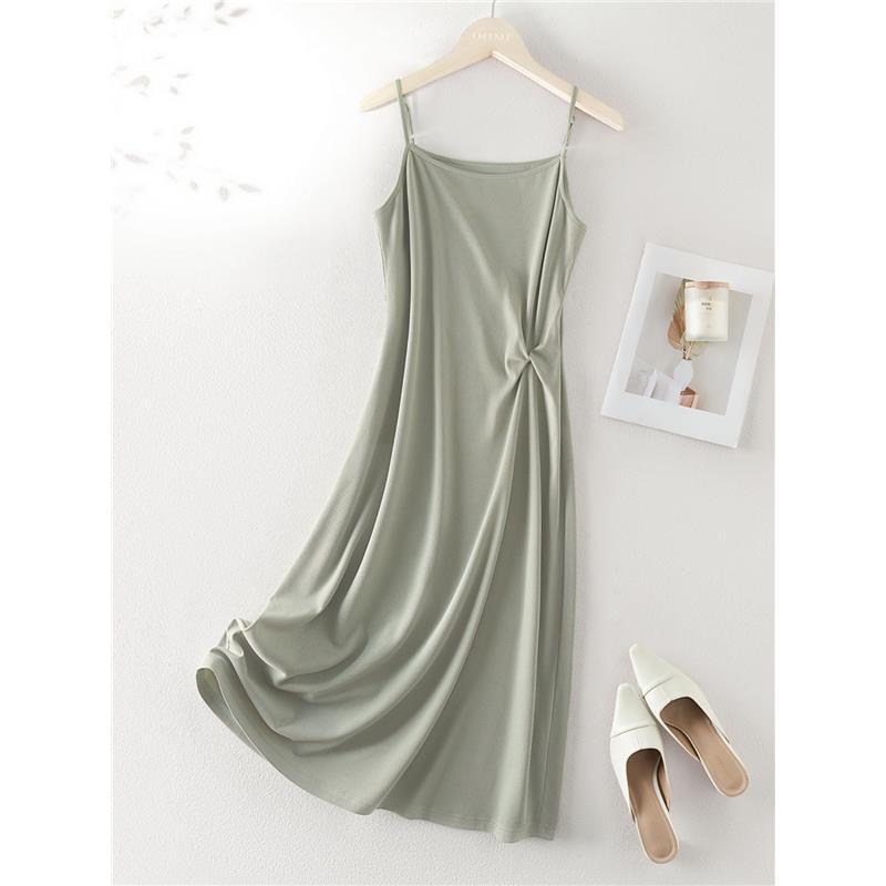 Linen Suit Set and Camisole Dress Two-Piece