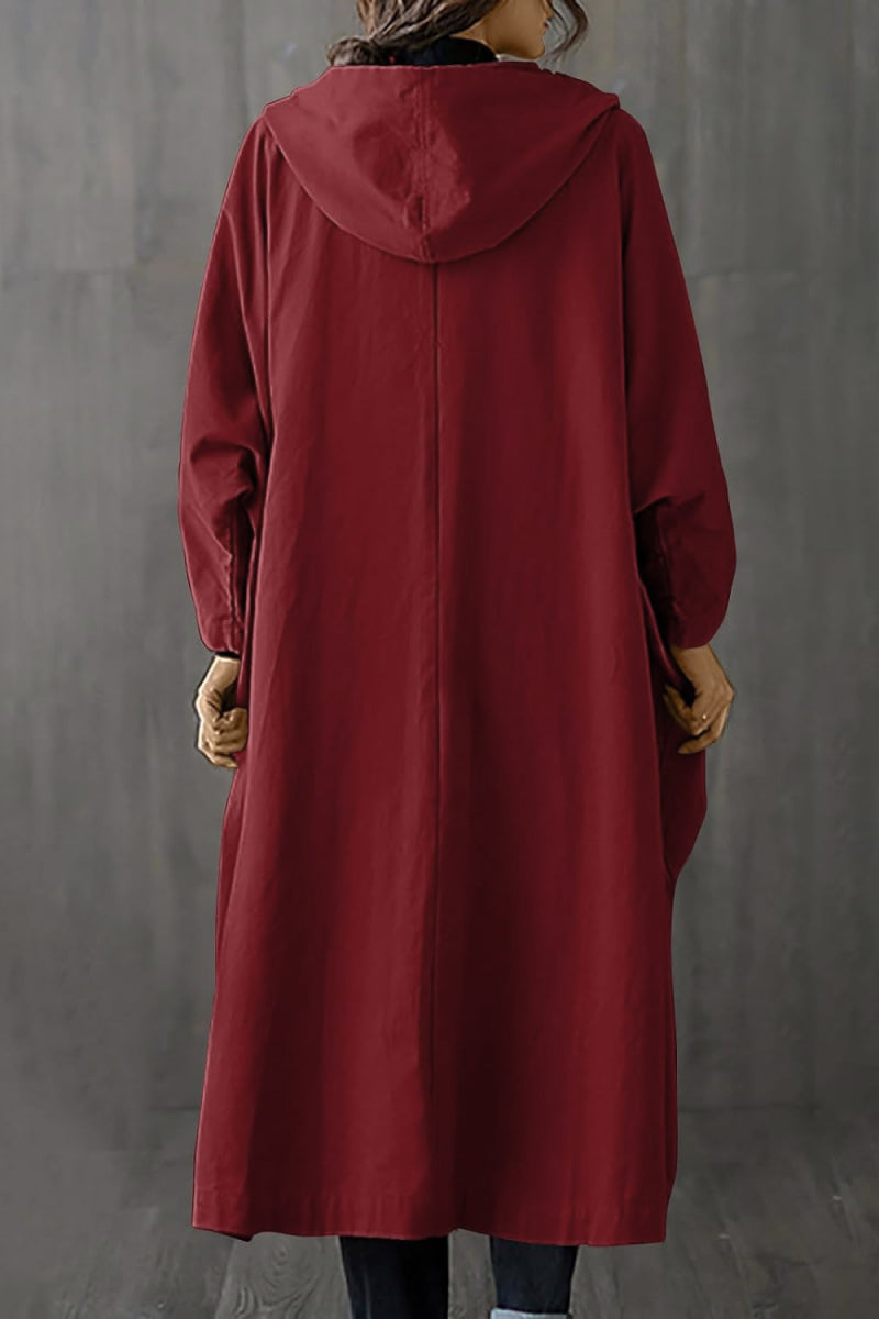 One Size Fits All Oversized Water Resistant Windbreaker Jacket