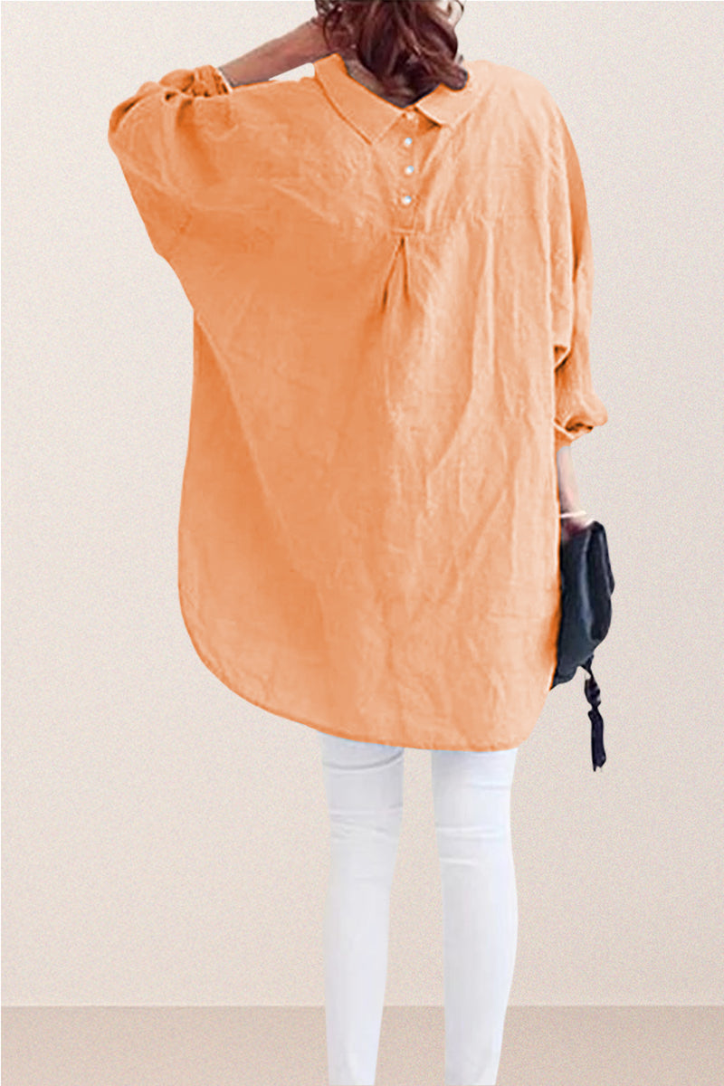 Oversized 100% Cotton Linen Shirt