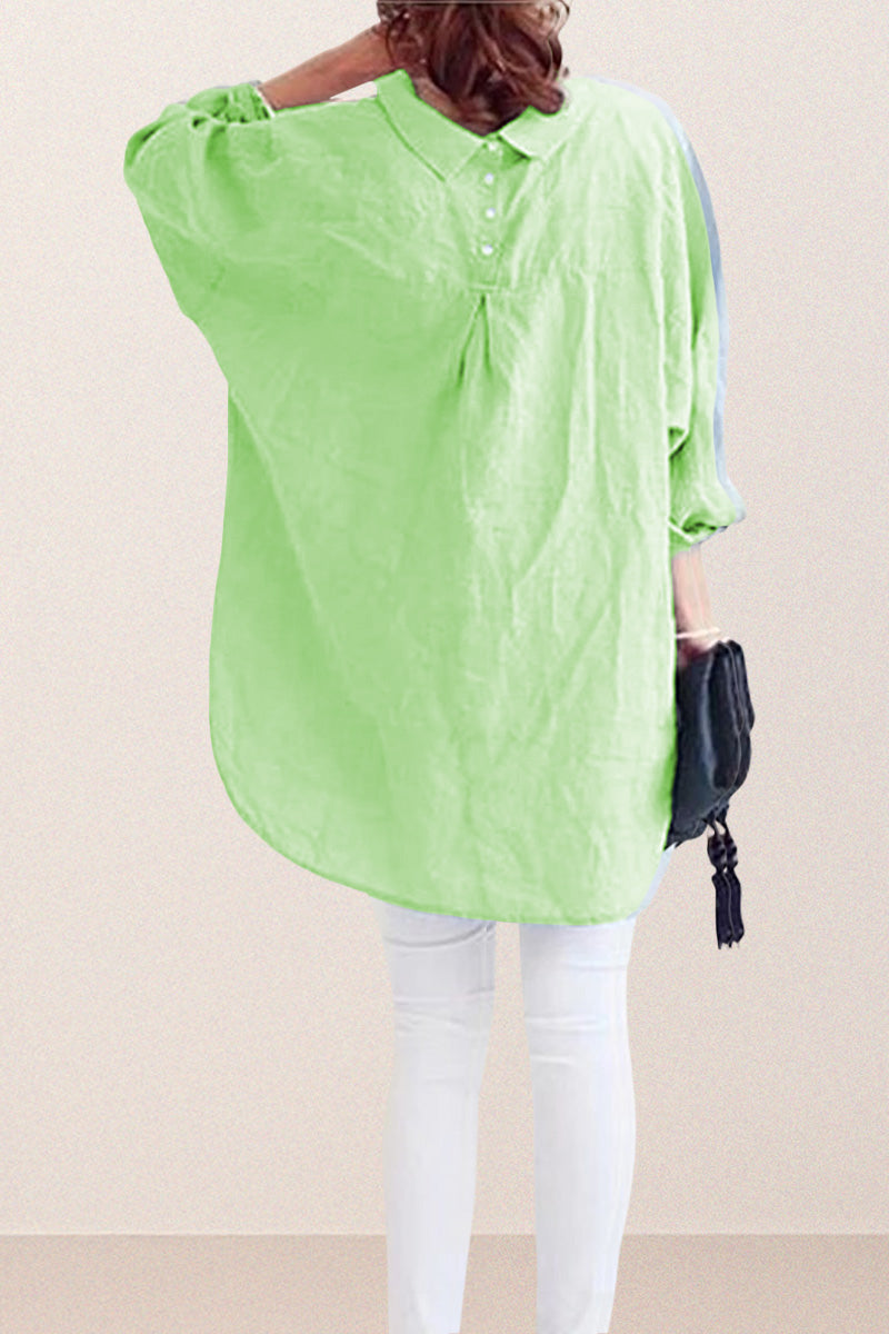 Oversized 100% Cotton Linen Shirt