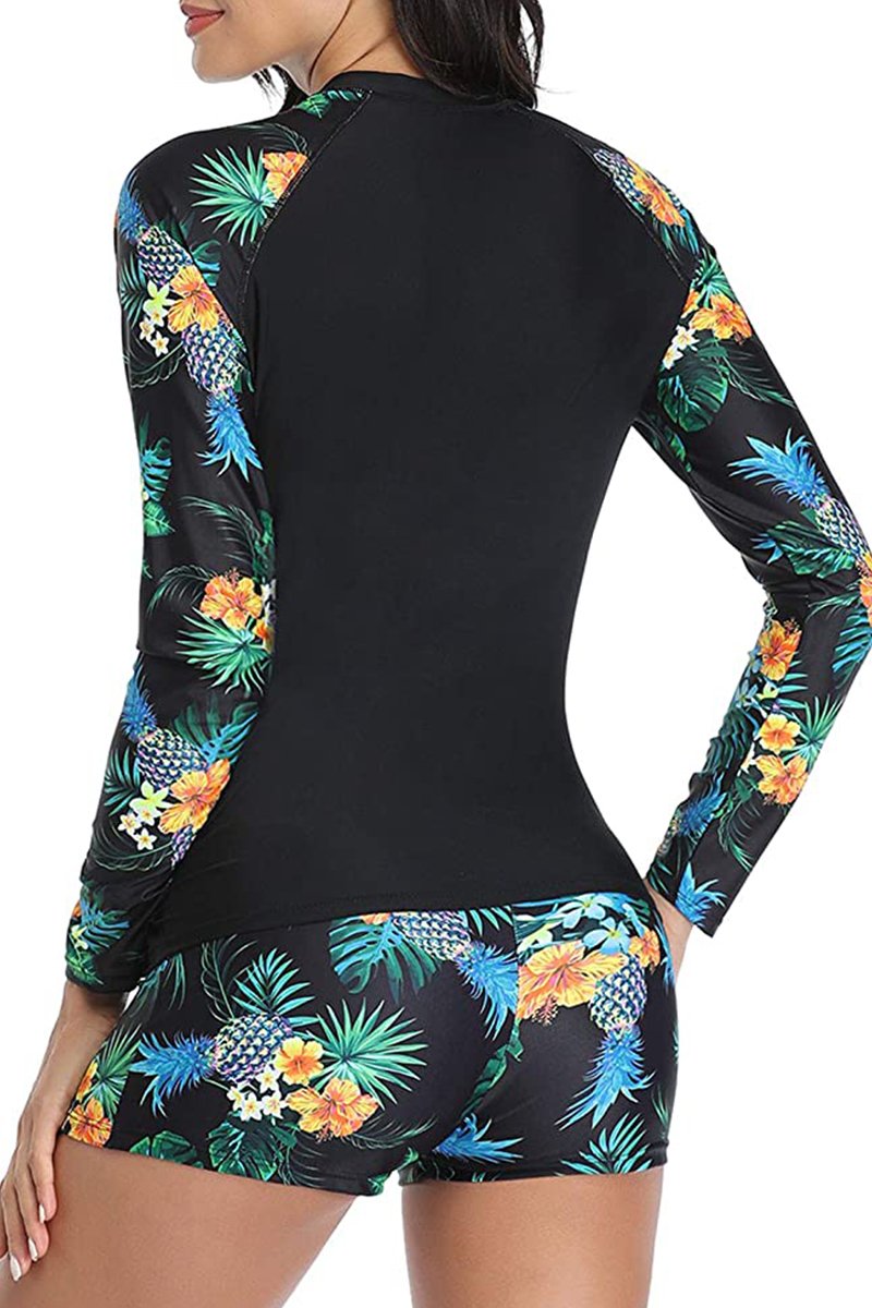 Women Rash Guard Swimsuit