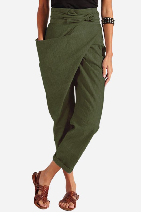 High-Waist Wrapped Comfy Pants
