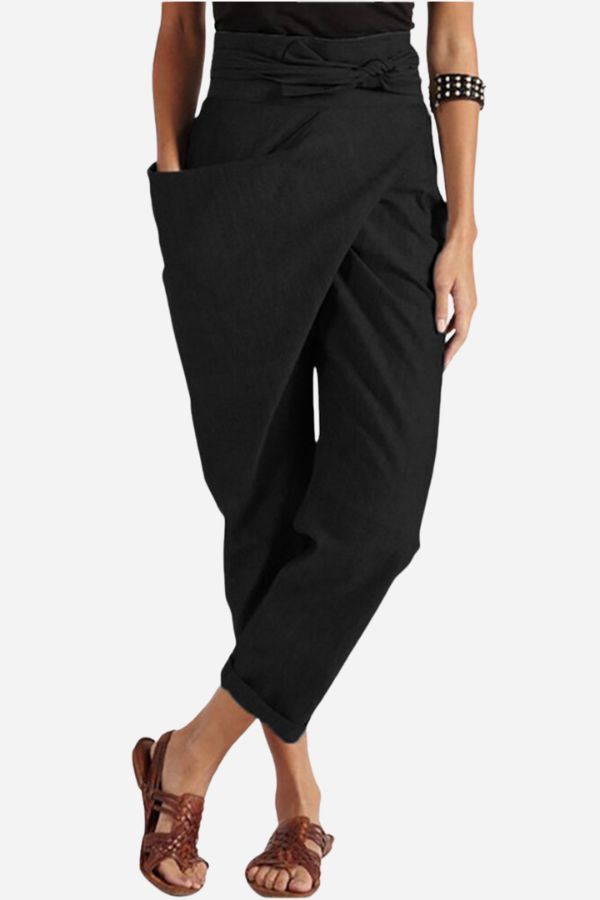 High-Waist Wrapped Comfy Pants