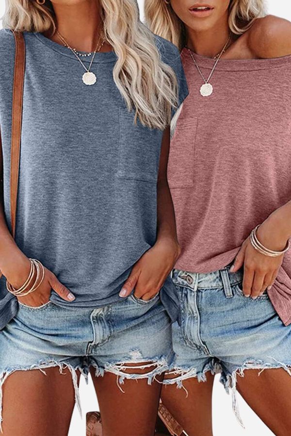 Easy Breezy Tunic Shirt (2-Piece Set)