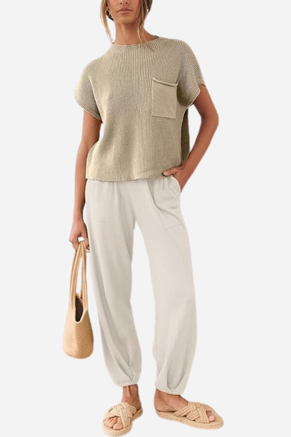 Relaxed Knit Two-Piece Set