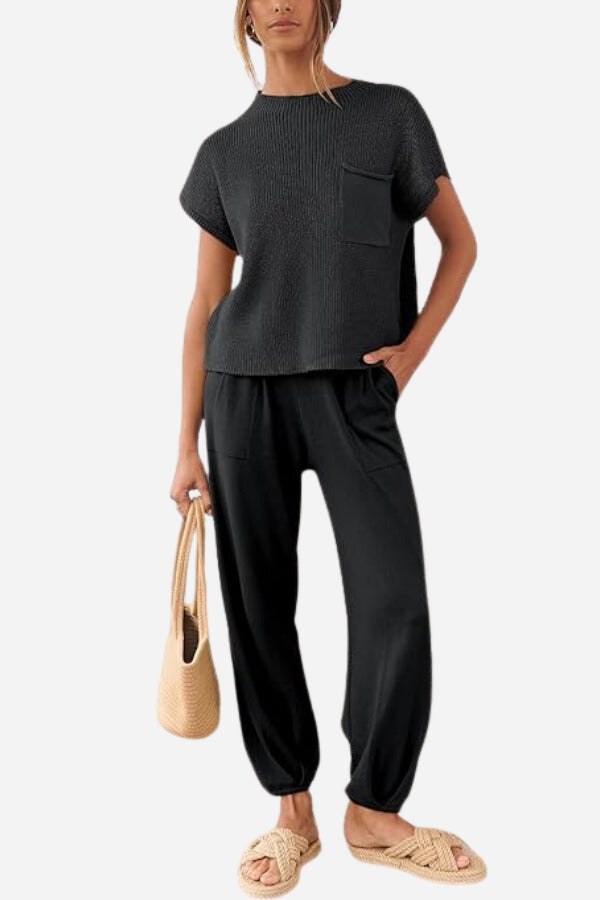 Relaxed Knit Two-Piece Set