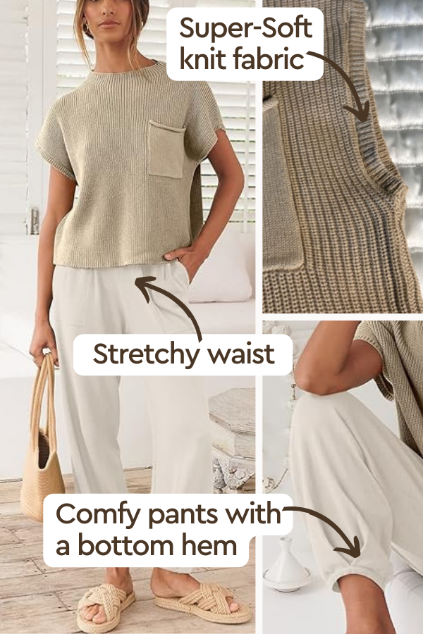 Relaxed Knit Two-Piece Set