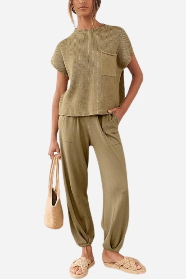Relaxed Knit Two-Piece Set