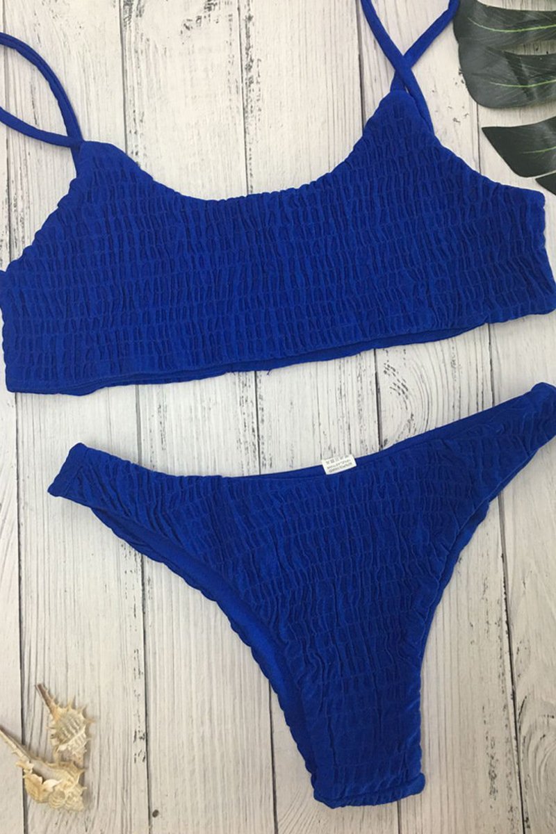 Retro Shirred Bikini